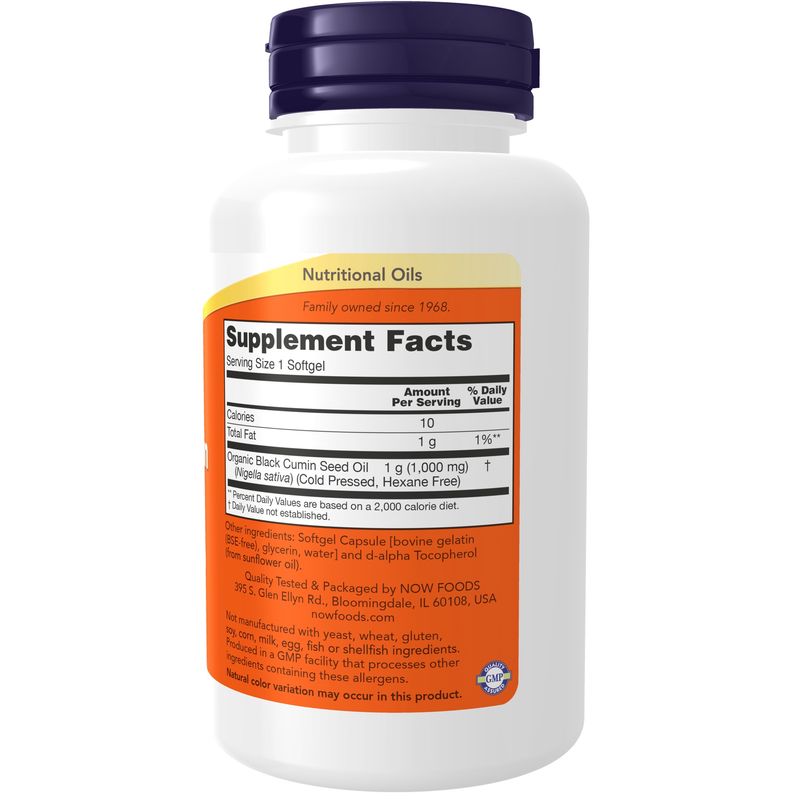 Now, Black Cumin Seed Oil 1,000mg 60 Softgels