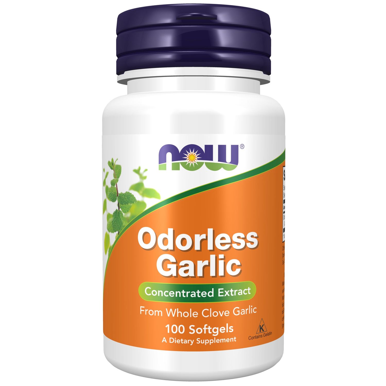 Now Supplements, Odorless Garlic, 100 Softgels Now Supplements, Odorless Garlic, 100 Softgels