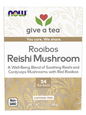 NOW, Rooibos Reishi Mushroom Tea 24 tea bags