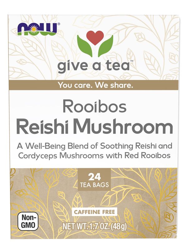 NOW, Rooibos Reishi Mushroom Tea 24 tea bags NOW, Rooibos Reishi Mushroom Tea 24 tea bags