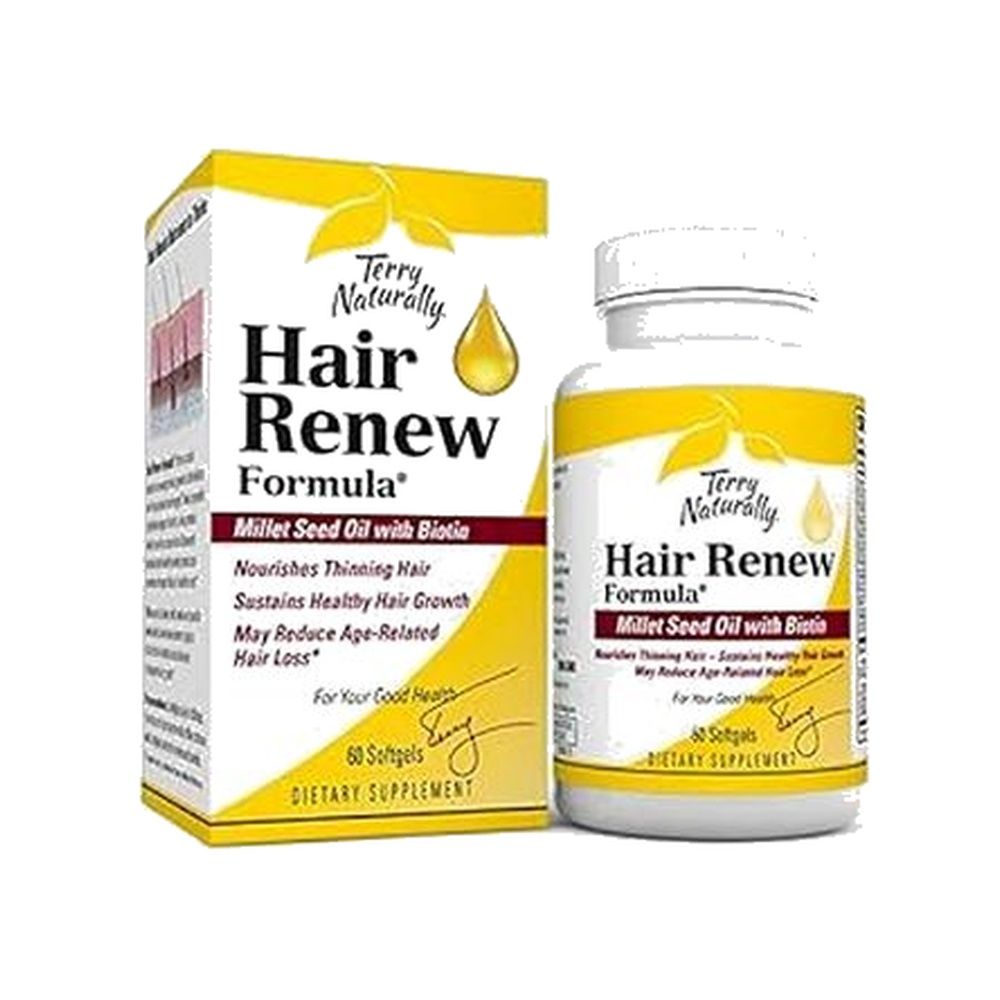 Terry Naturally, Hair Renew Formula 60 Softgels Terry Naturally, Hair Renew Formula 60 Softgels