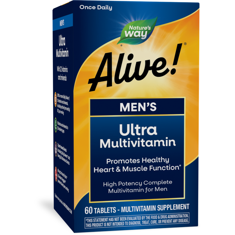 Nature's Way, Alive! Men's Ultra Multivitamin, 60 Tablets