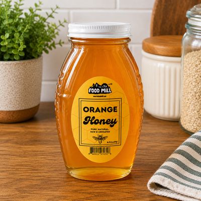 The Food Mill, Orange Honey 1 lb.