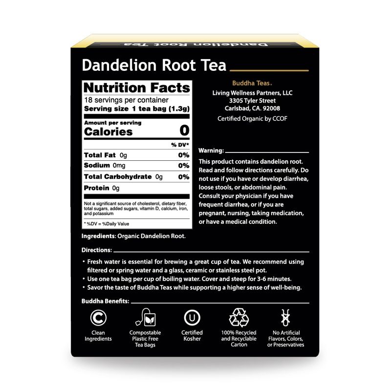 BUDDHA TEAS , Dandelion Root Tea