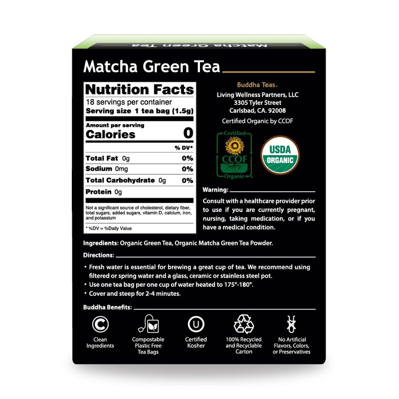 BUDDHA TEAS , Matcha Green Tea
