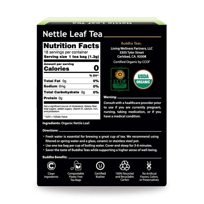 BUDDHA TEAS , Nettle Leaf Tea