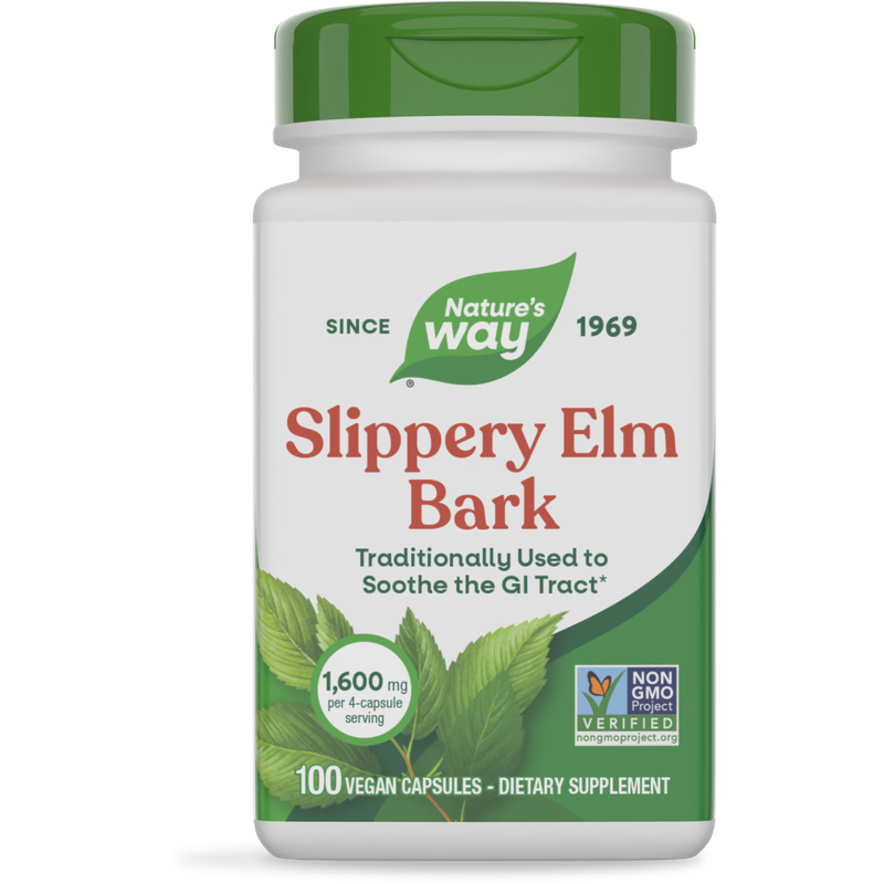 Natures Way , Slippery Elm Bark - 100 Veg Capsules Natures Way , Slippery Elm Bark - 100 Veg Capsules