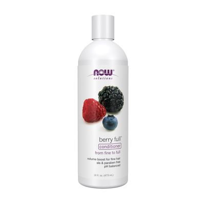 NOW Solutions, Berry Full™, Volume Boost Conditioner for Fine Hair with Biotin, pH Balanced, 16-Ounce NOW Solutions, Berry Full™, Volume Boost Conditioner for Fine Hair with Biotin, pH Balanced, 16-Ounce