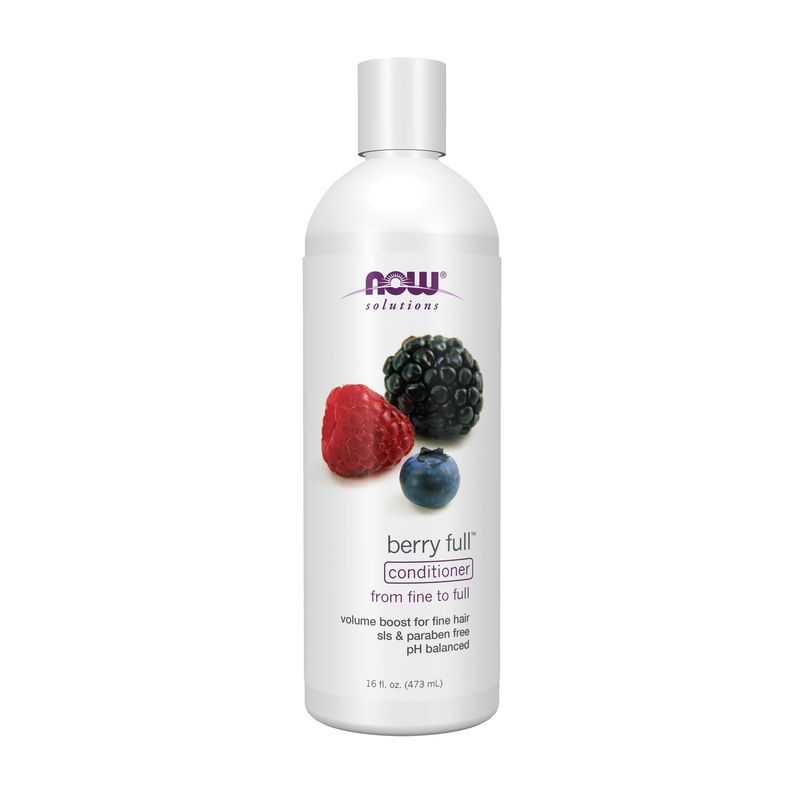 NOW Solutions, Berry Full™, Volume Boost Conditioner for Fine Hair with Biotin, pH Balanced, 16-Ounce