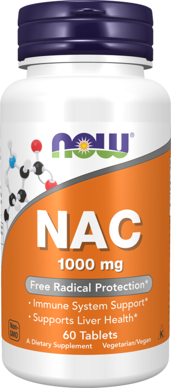 Now, N-Acetyl-Cysteine 1000 Mg  60 Tabs