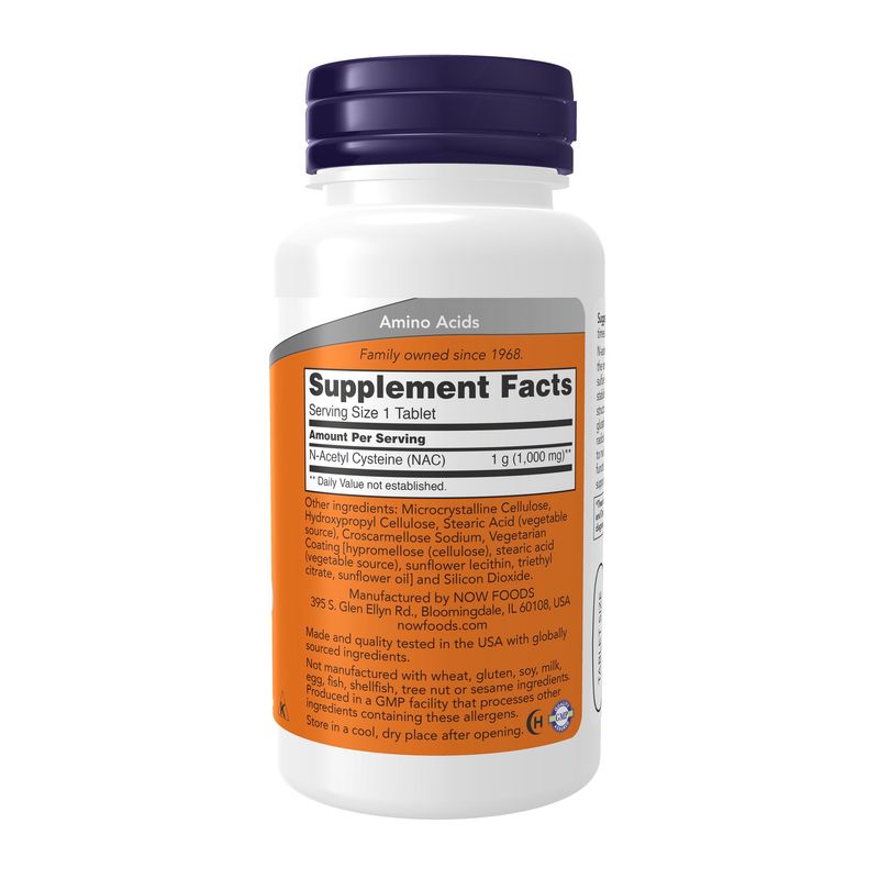 Now, N-Acetyl-Cysteine 1000 Mg 60 Tabs