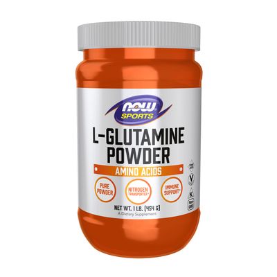 NOW Sports Nutrition, L-Glutamine Pure Powder, Nitrogen Transporter*, Amino Acid, 1-Pound NOW Sports Nutrition, L-Glutamine Pure Powder, Nitrogen Transporter*, Amino Acid, 1-Pound