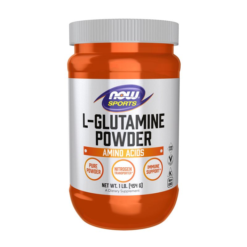 NOW Sports Nutrition, L-Glutamine Pure Powder, Nitrogen Transporter*, Amino Acid, 1-Pound NOW Sports Nutrition, L-Glutamine Pure Powder, Nitrogen Transporter*, Amino Acid, 1-Pound