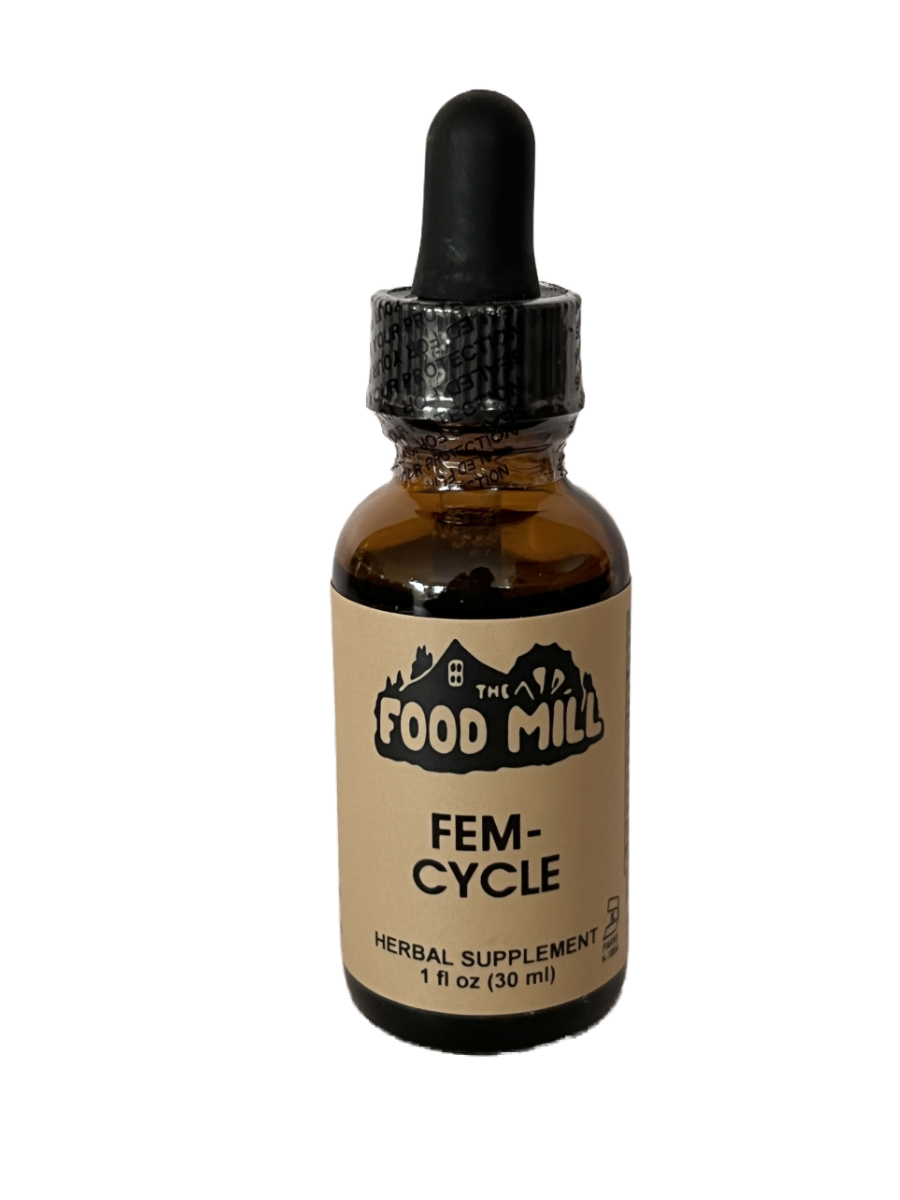 The Food Mill, Fem-Cycle (Pms Formula) Liquid Extract The Food Mill, Fem-Cycle (Pms Formula) Liquid Extract, Size: 1 oz
