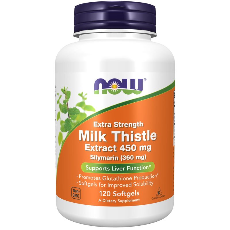 Now, Milk Thistle Ext 450mg 120 Softgels