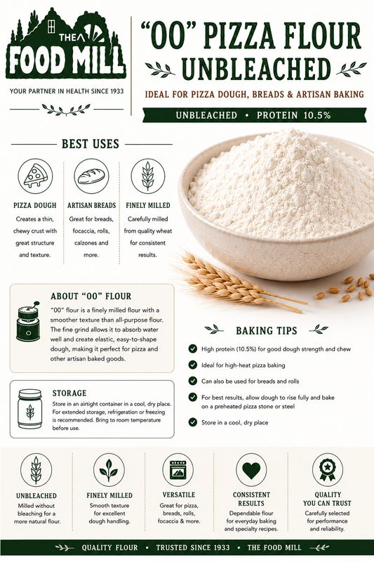 00 Pizza Flour Unbleached (Sold In Bulk)