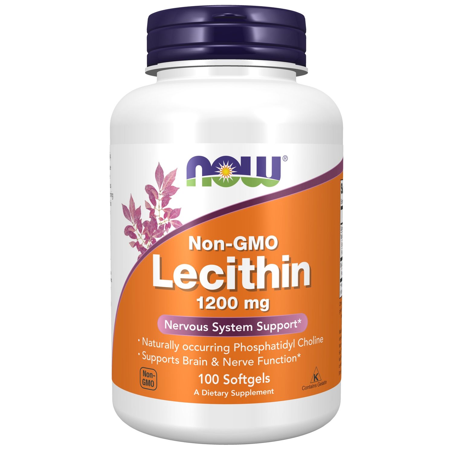Now, Lecithin NON-GMO 1200mg Now, Lecithin NON-GMO 1200mg