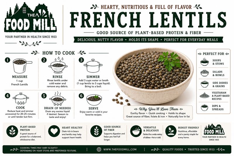 French Lentils Organic (Sold In Bulk)
