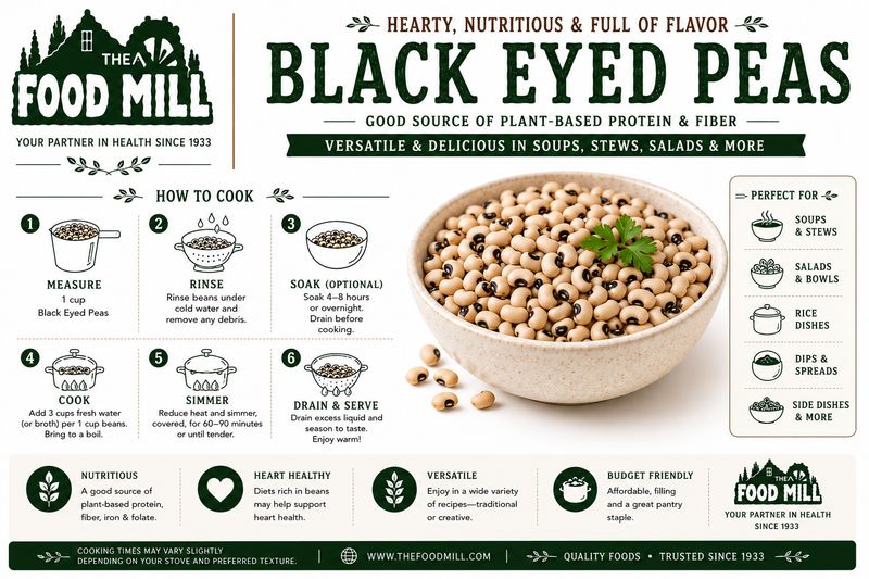 Black Eyed Peas- Organic (Sold In Bulk)