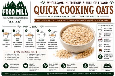 Quick Cooking Oats - Organic (Sold In Bulk)