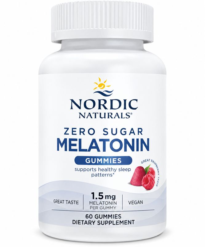 Nordic Naturals, Zero Sugar Melatonin Gummies, 1.5 Mg, 60 Gummies Nordic Naturals, Zero Sugar Melatonin Gummies, 1.5 Mg, 60 Gummies