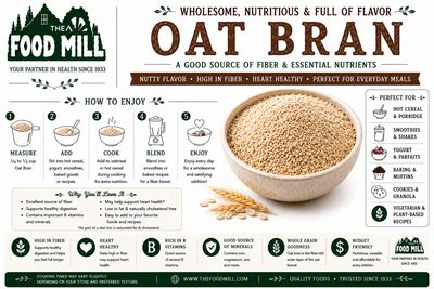 Oat Bran Organic (Sold In Bulk)