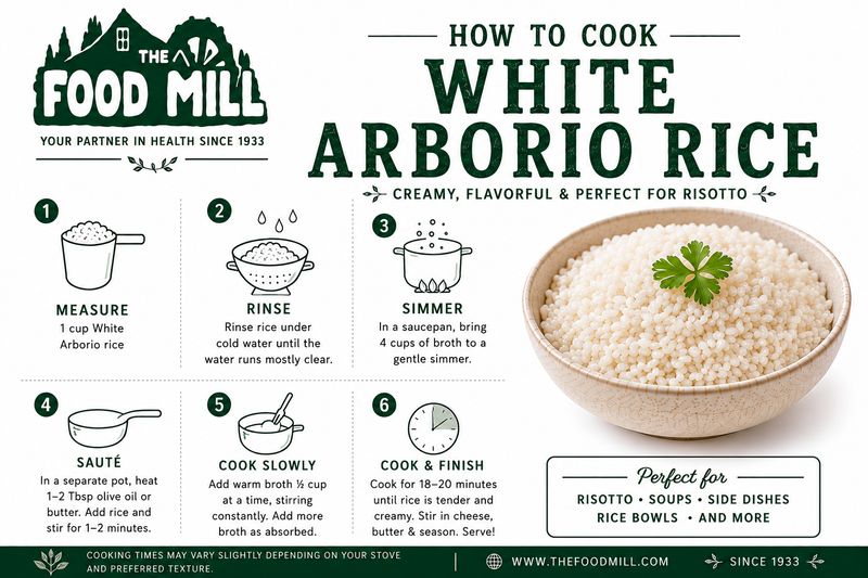 White Arborio Rice Organic (Sold In Bulk)