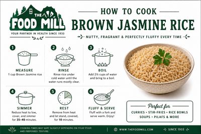 Brown Jasmine Rice Organic (Sold In Bulk)