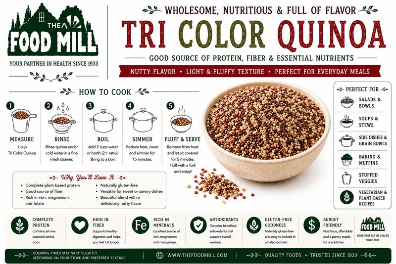 Tricolor Quinoa Organic (Sold In Bulk)
