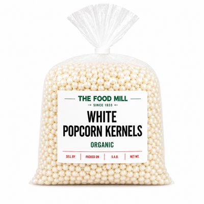 White Popcorn Kernels Organic (Sold In Bulk)
