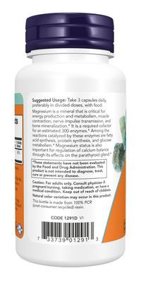 Now Supplements, Magnesium Citrate, Veg Caps