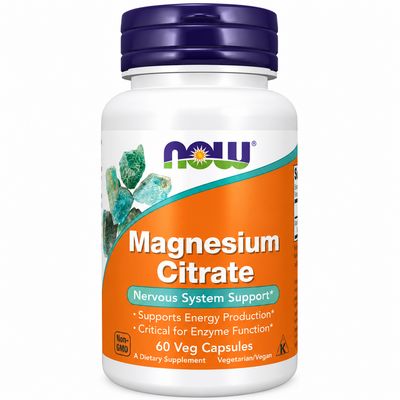 Now Supplements, Magnesium Citrate, Veg Caps
