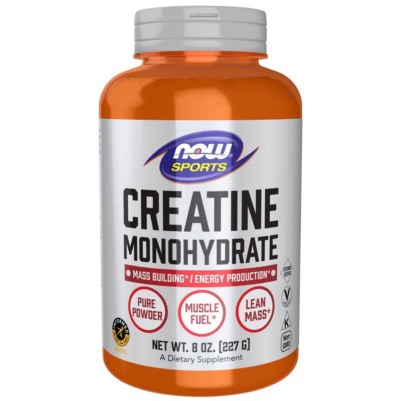 Now Supplements, Creatine Monohydrate Powder, 8 oz. Now Supplements, Creatine Monohydrate Powder, 8 oz.