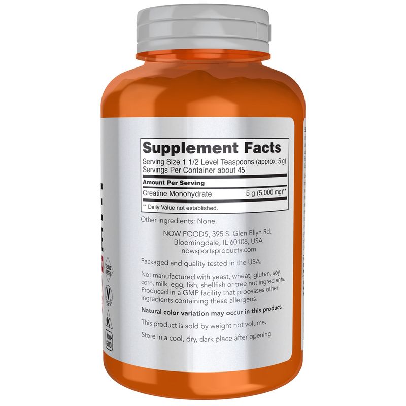 Now Supplements, Creatine Monohydrate Powder, 8 oz.