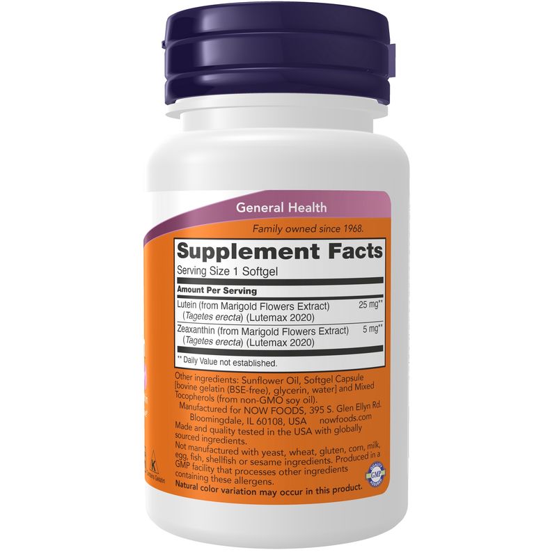 Now Supplements, Lutein & Zeaxanthin, 120 Softgels
