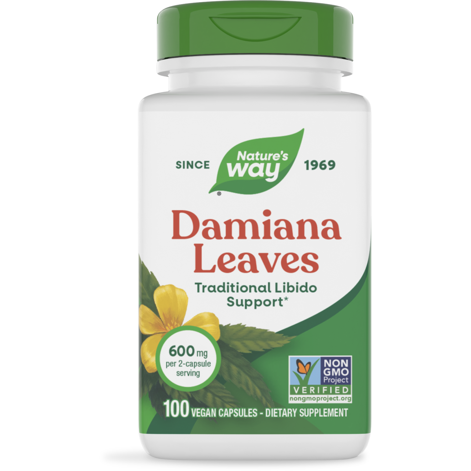 Nature's Way, Damiana Leaves, 100 Vegan Caps Nature's Way, Damiana Leaves, 100 Vegan Caps
