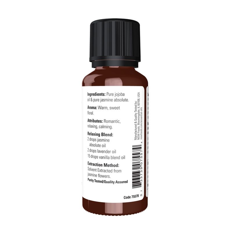 NOW, Jasmine Absolute 7.5% Absolute Blend, 1 oz.