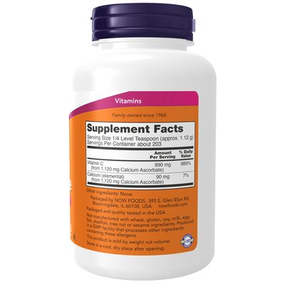 NOW Supplements, Calcium Ascorbate Powder- 8 oz.
