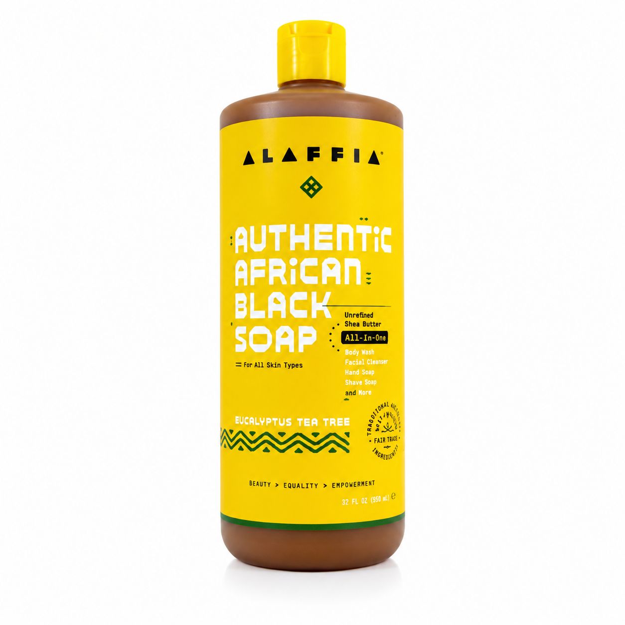 Alaffia , African Black Soap Eucalyptus Tea Tree 32 oz Alaffia , African Black Soap Eucalyptus Tea Tree 32 oz
