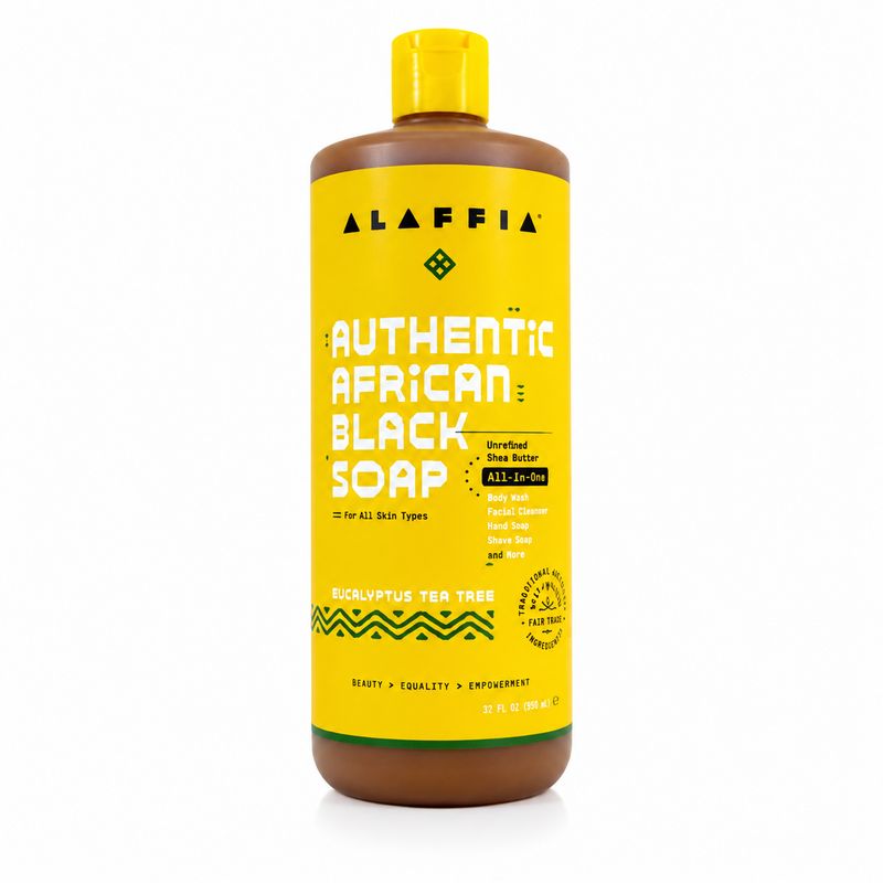 Alaffia , African Black Soap Eucalyptus Tea Tree 32 oz Alaffia , African Black Soap Eucalyptus Tea Tree 32 oz