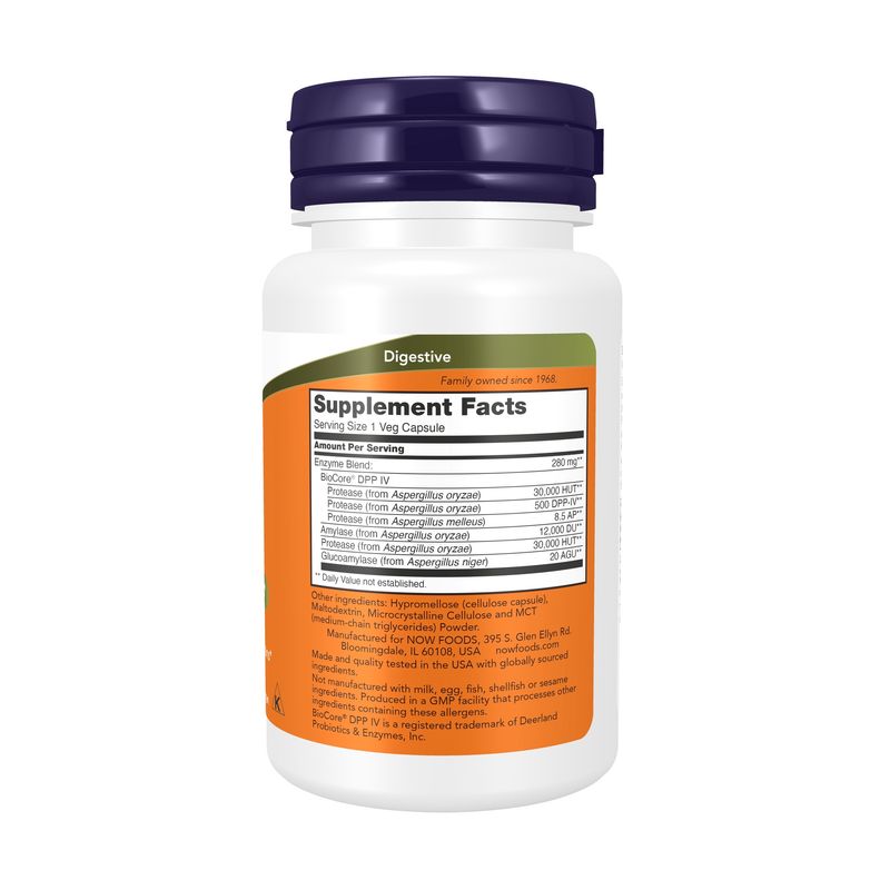 Now, Gluten Digest Enzymes 60 Vcaps