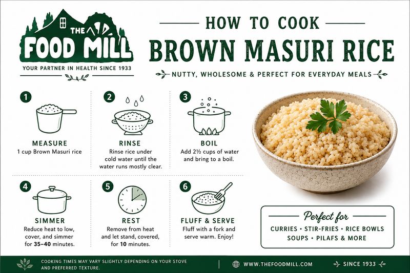 Masuri Rice Brown Organic (Sold In Bulk)