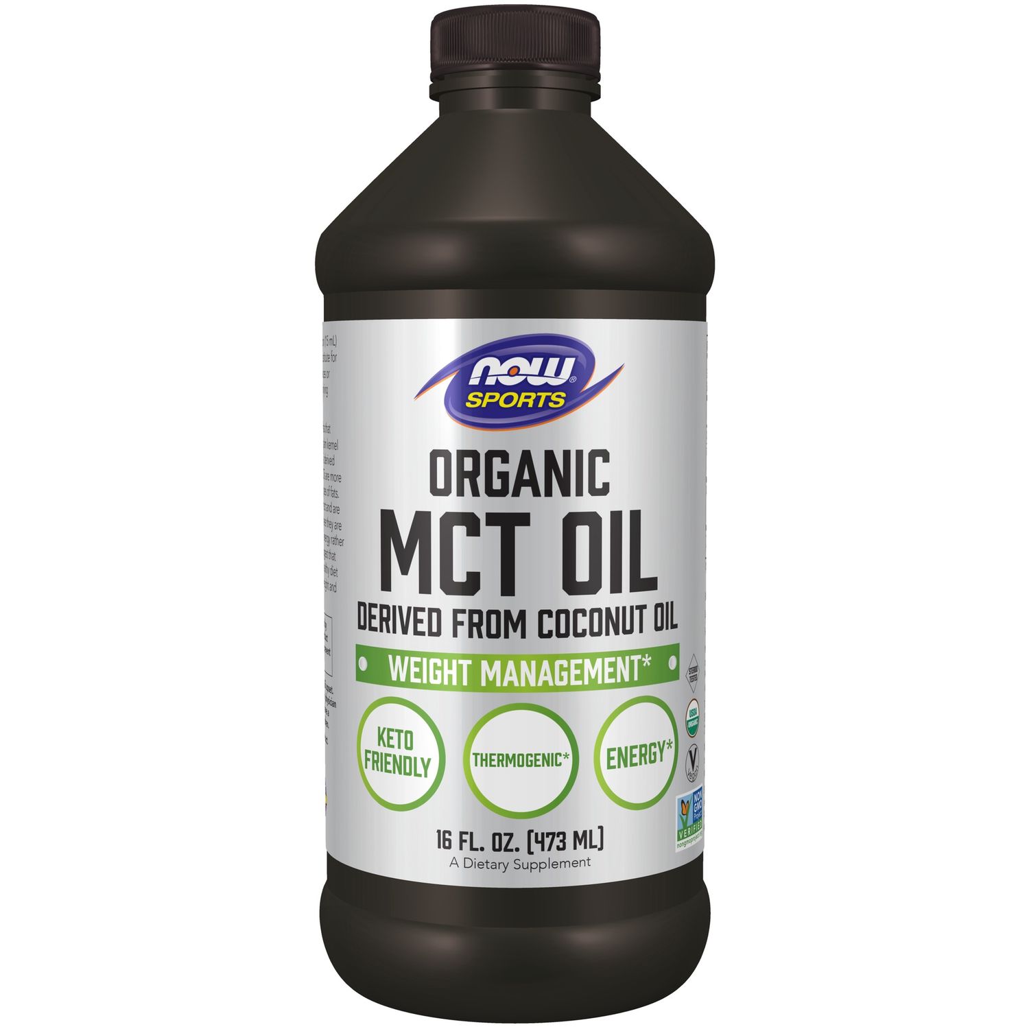 Now Supplements, Organic MCT Oil 16fl oz Now Supplements, Organic MCT Oil 16fl oz