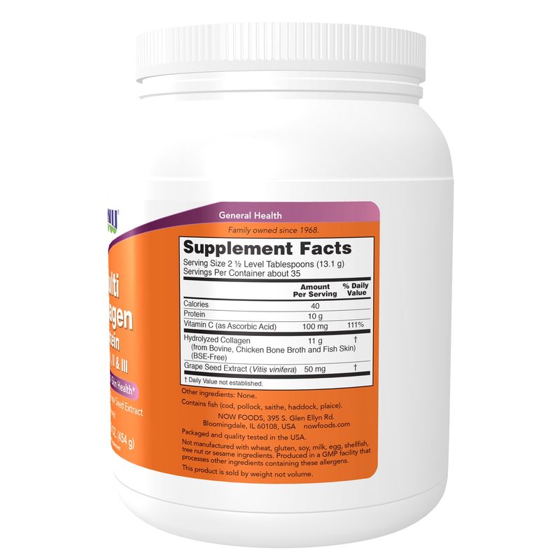 Now Supplements, Multi Collagen Protein 16oz