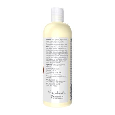 NOW Solutions, Shea Nut Oil, Multi-Purpose Intense Moisturizing Oil for Skin, Scalp and Hair, 16-Ounce