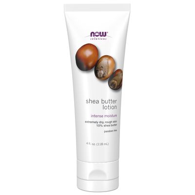 NOW Solutions, Shea Butter Lotion, Intense Moisture for Extremely Dry Rough Skin, 4-Ounce NOW Solutions, Shea Butter Lotion, Intense Moisture for Extremely Dry Rough Skin, 4-Ounce