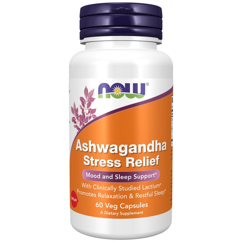 Now, Ashwagandha Stress Relief 60 Veg Capsules Now, Ashwagandha Stress Relief 60 Veg Capsules