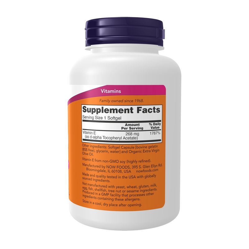 Now, E-400 D-Alpha Tocopheryl 250 Softgels