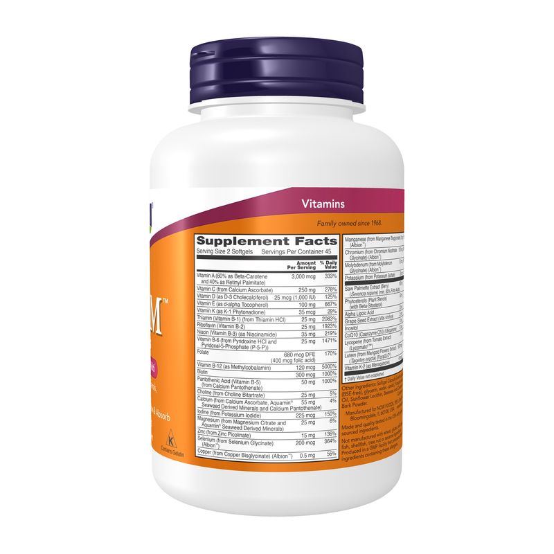 Now, Adam Male Multi 90 Softgels