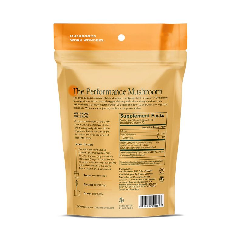 Om Mushroom, Cordyceps Powder, 3.5oz